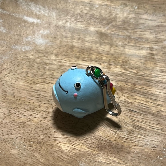 NWOT Baby Blue Rainbow Dinosaur Charm with Spring Hook - Picture 6 of 11